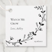 Beobachten Sie, wie ich Pflanze oder Blume wachsen Geschenkanhänger (Vorderseite)