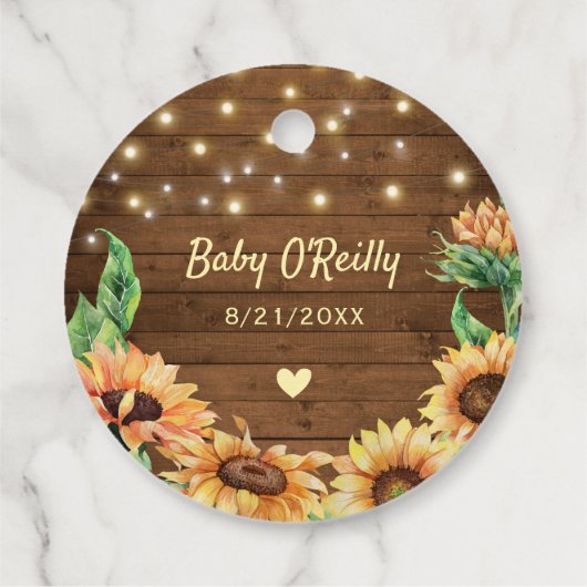 Beobachten Sie, wie ich Rustic Baby Dusche Mini Pf Geschenkanhänger (Rückseite)