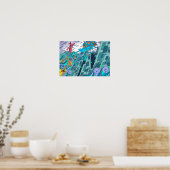 Beobachter auf den Wellen. Poster (Küche)