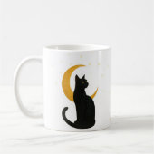 Beobachter der Nacht - Halloween-Black Cat Card Kaffeetasse (Links)