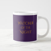 Beobachter der Nacht - Halloween-Schwarze Katze Jumbo-Tasse (Rechts)