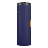 Beobachter der Nacht - Halloween-Schwarze Katze Thermosbecher (Rückseite)