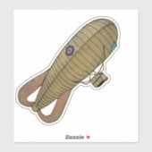 Beobachterballonflugzeug Aufkleber (Blatt)