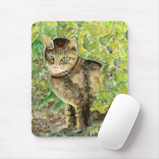 Beobachterkatzenmousepad Mousepad (Mit Mouse)