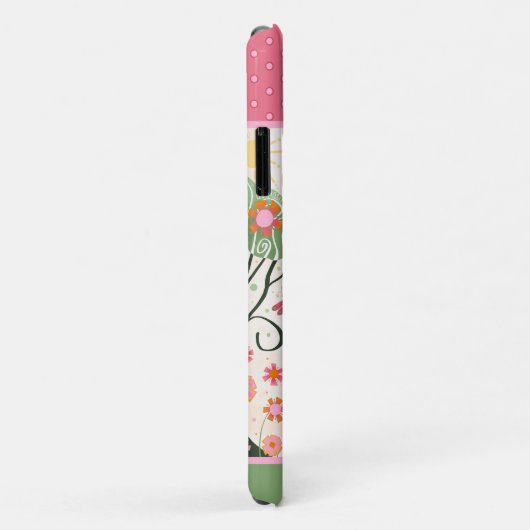 Beobachtung Blumenrosa Grüne Inspiritivität Case-Mate iPhone Hülle (Hinten/Rechts)