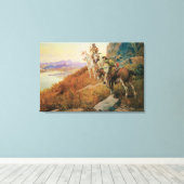 Beobachtung der Boote des Weißen Mannes durch OC S Leinwanddruck (Insitu (Holzboden))