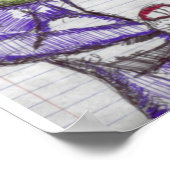 Beobachtung der grünen Alien Poster (Ecke)