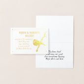 Beobachtung der Schwangerschaftsankündigung Folienkarte (Anzeige)