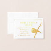 Beobachtung der Schwangerschaftsankündigung Folienkarte (Vorderseite mit Umschlag)