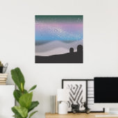 Beobachtung der Sterne Poster (Heimbüro)