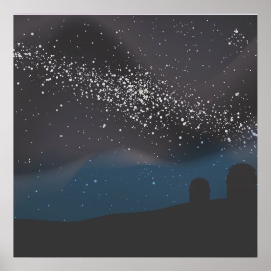 Beobachtung der Sterne Poster (Vorne)