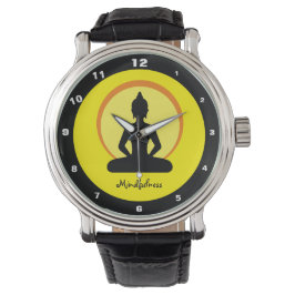 Beobachtung und Meditation (Buddha) Armbanduhr