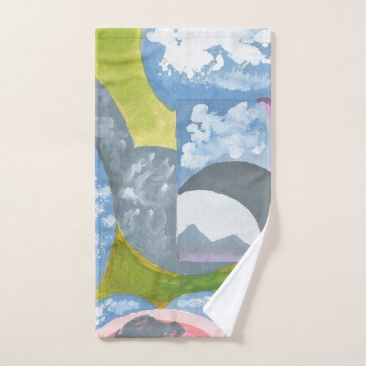 Beobachtung von Folk Art von AnyaC Badhandtuch Set (Handtuch)