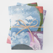 Beobachtung von Folk Art von AnyaC Geschenkpapier Set (Beispiel)