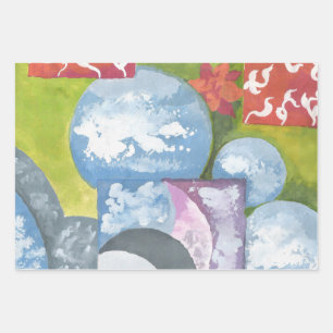 Beobachtung von Folk Art von AnyaC Geschenkpapier Set