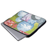 Beobachtung von Folk Art von AnyaC Laptopschutzhülle (Vorne Knopf)
