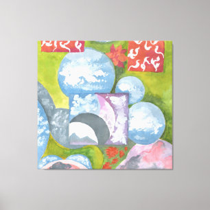 Beobachtung von Folk Art von AnyaC Leinwanddruck