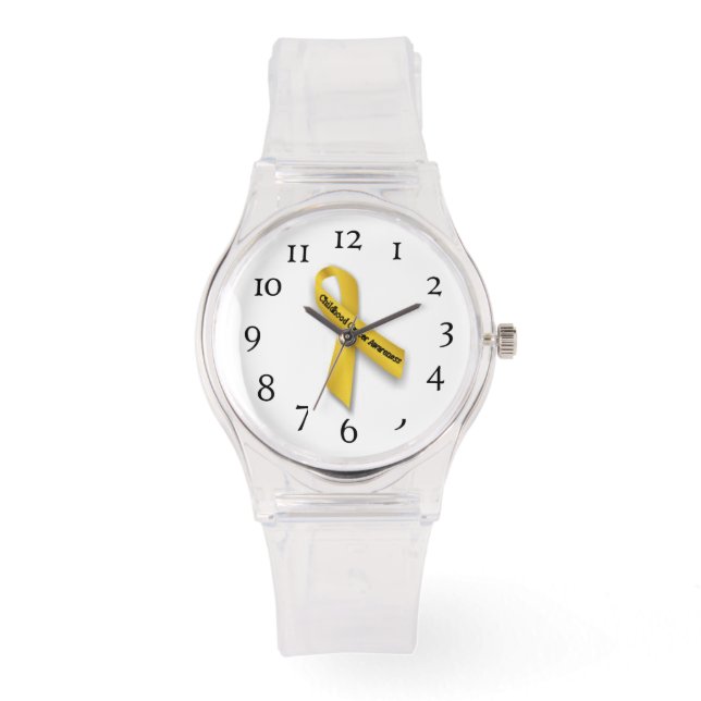 Beobachtung von Frauen - Krebsbewusstsein im Kinde Armbanduhr (Vorderseite)