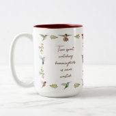 Beobachtung von Hummingvögeln Zweifarbige Tasse (Links)