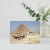 Beobachtungsplattform um die Pyramide von Cheops Postkarte (Stehend Vorderseite)