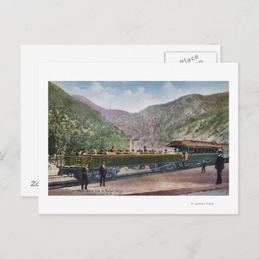 Beobachtungsschienenkraftwagen Postkarte (Vorne/Hinten)