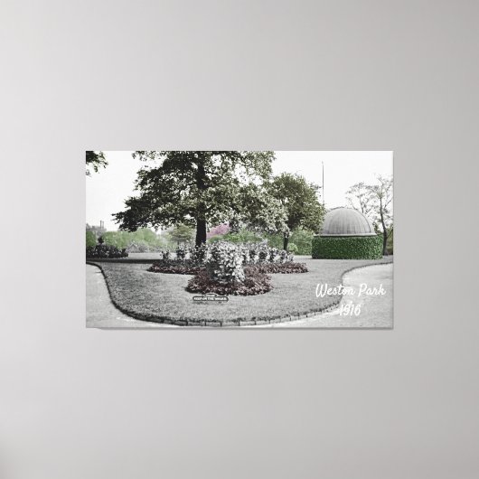 Beobachtungsstelle Weston Park Sheffield England 1 Leinwanddruck (Vorderseite)