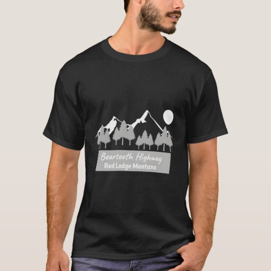 Beooth Highway Red Lodge Montana T-Shirt (Vorderseite)