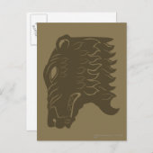 BEORN™ Bärenkopfsymbol Postkarte (Vorne/Hinten)