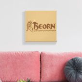 BEORN™ Bärenname Leinwanddruck (Insitu (Wohnzimmer))