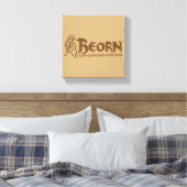 BEORN™ Bärenname Leinwanddruck (Insitu (Schlafzimmer))