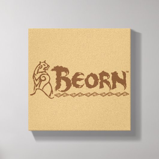 BEORN™ Bärenname Leinwanddruck (Vorderseite)