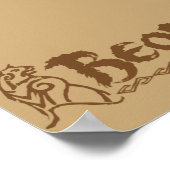 BEORN™ Bärenname Poster (Ecke)