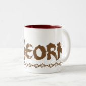 BEORN™ Bärenname Zweifarbige Tasse (VorderseiteRechts)