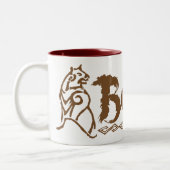 BEORN™ Bärenname Zweifarbige Tasse (Links)