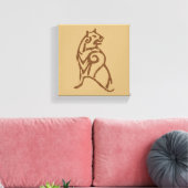 BEORN™ Bärensymbol Leinwanddruck (Insitu (Wohnzimmer))