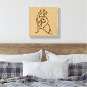 BEORN™ Bärensymbol Leinwanddruck (Insitu (Schlafzimmer))