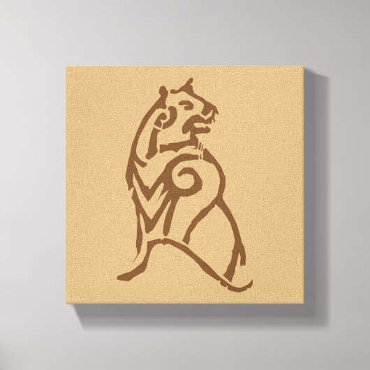 BEORN™ Bärensymbol Leinwanddruck (Vorderseite)