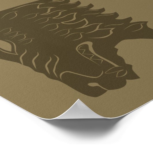 BEORN™  Bear Head Symbol Poster (Ecke)