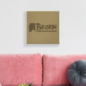 BEORN™ Beatenkopf Name Leinwanddruck (Insitu (Wohnzimmer))