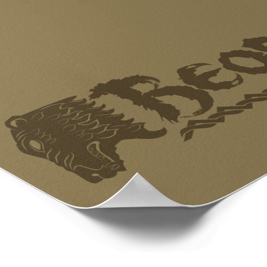 BEORN™ Beatenkopf Name Poster (Ecke)