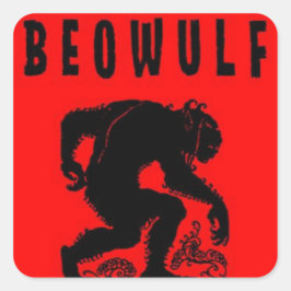 Beowulf - Grendel Quadratischer Aufkleber