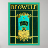 Beowulf ~ Vintage Buchabdeckung Poster (Vorne)