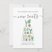 Bepflanzte neue Pflanze Wasserfarbe Bewegung Ankündigung (Vorderseite)