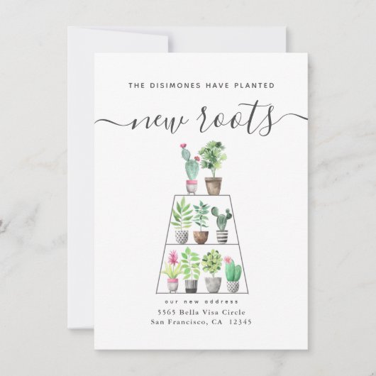 Bepflanzte neue Pflanze Wasserfarbe Bewegung Ankündigung (Vorderseite)