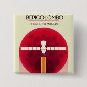 BepiColombo - Quecksilbermission Button (Vorderseite)