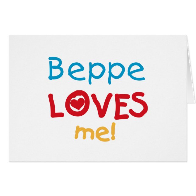 Beppe Lieben Me T - Shirt und Geschenke (Vorderseite (Horizontal))