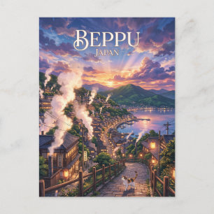Beppu, Japan Postkarte