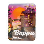 Beppu Japanisches Reiseplakat Magnet (Vertikal)