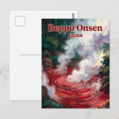 Beppu Onsen Japan Postkarte (Vorne/Hinten)