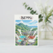 Beppu Postkarte (Stehend Vorderseite)